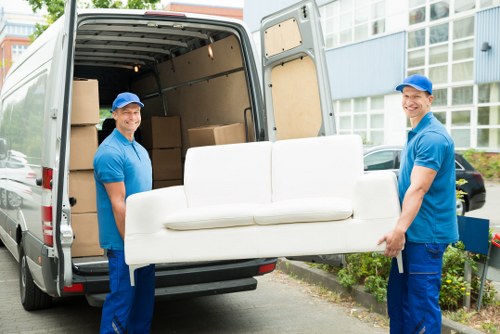 House removalists loading furniture for a North End home move