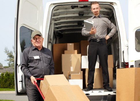 Removal van and moving team serving North End homes