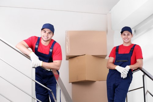 Office removals planning in North End with local access considerations