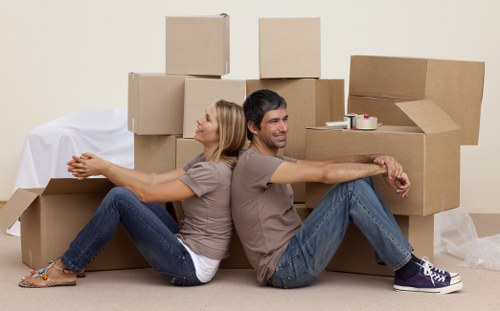 Careful wrapping and labeling of fragile household items