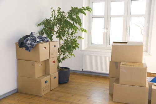 Safety planning and careful handling during a van loading job