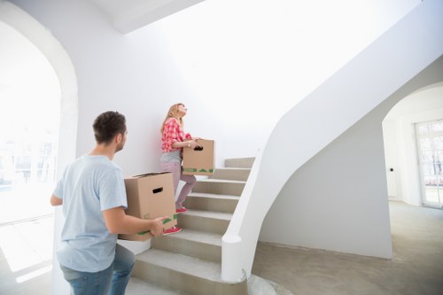 Moving team planning a removals van job in North End