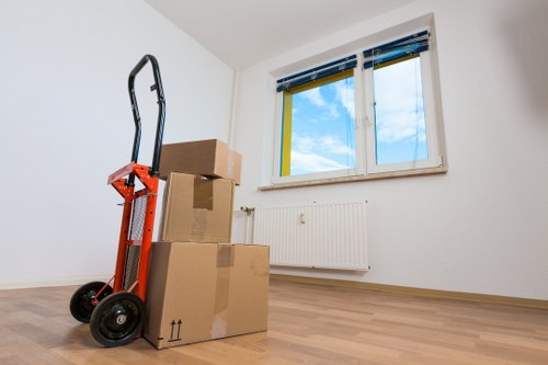 Commercial office move in North End with IT and furniture handling