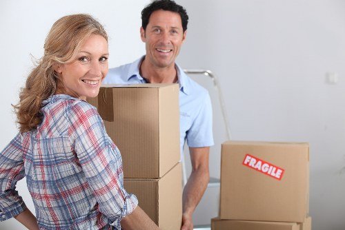 Furniture and packing support for a house removal in North End